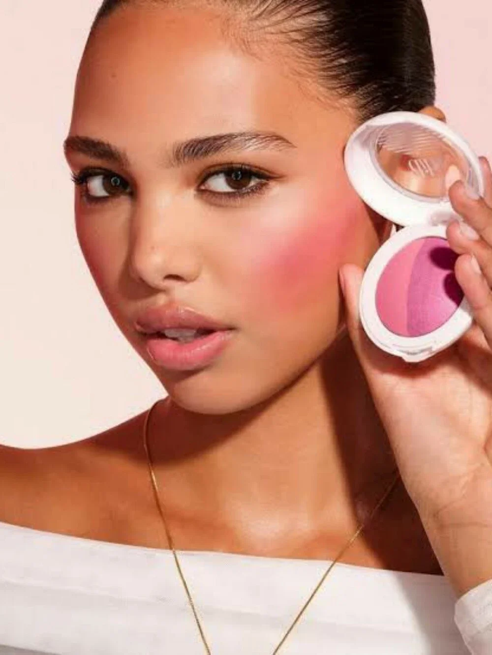 👡Face Need👡BNIB DIBS Beauty Travel Size VIP PINK The Duet Baked Blush Duo!